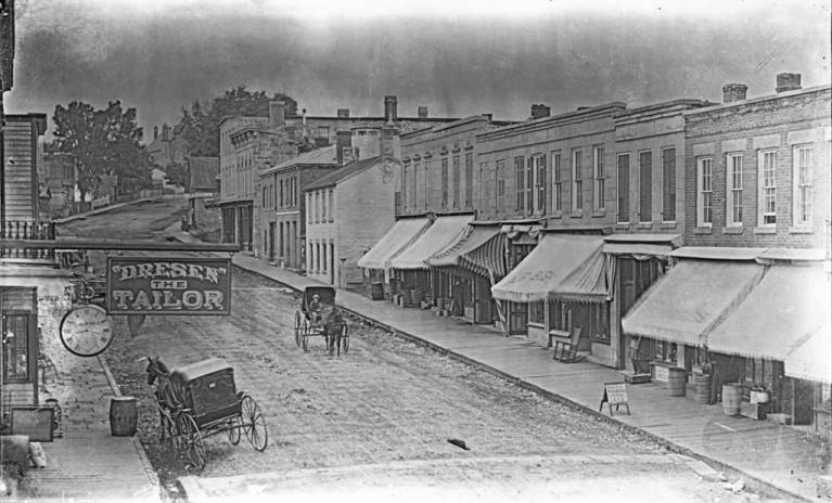 High Street, Mineral Point, 1876-1890