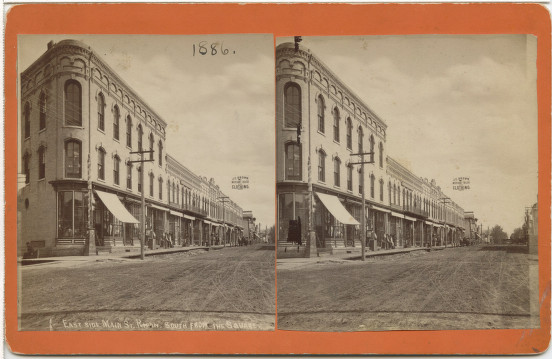  Main Street, Ripon, looking south from square, 1886