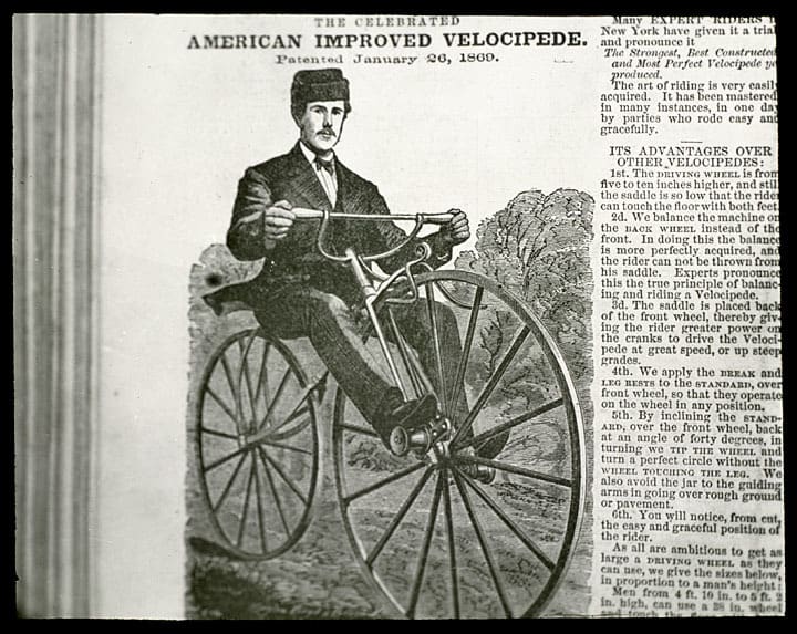 American improved velocipede of 1869, Kenosha History Center