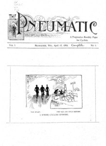 Cover of The Peneumatic magazine, 1893
