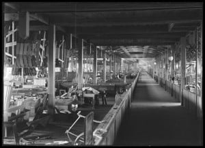 Interior of Sterling Bicycle Factory Kenosha Wisconsin