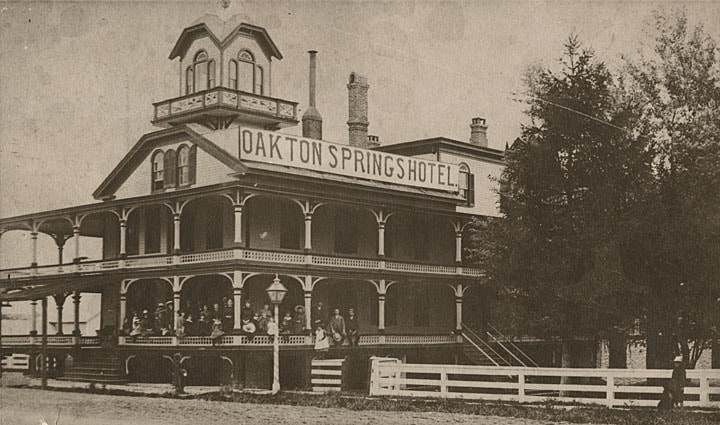 Oakton Springs Hotel, Pewaukee, opened in 1873.