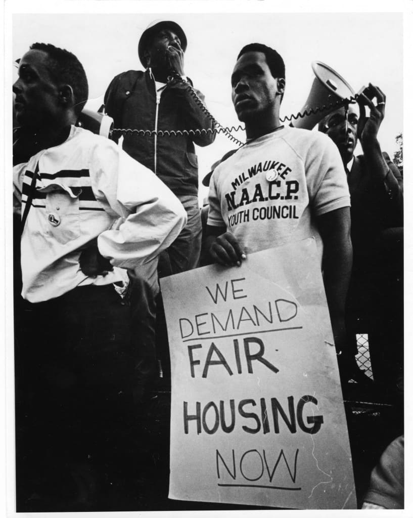 Fair housing demonstration, Milwaukee, 1967.