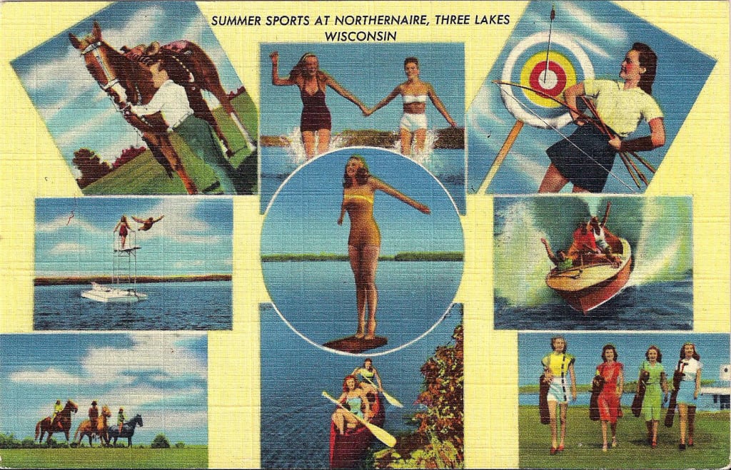 Summer sports at Northernaire, Three Lakes, Wisconsin