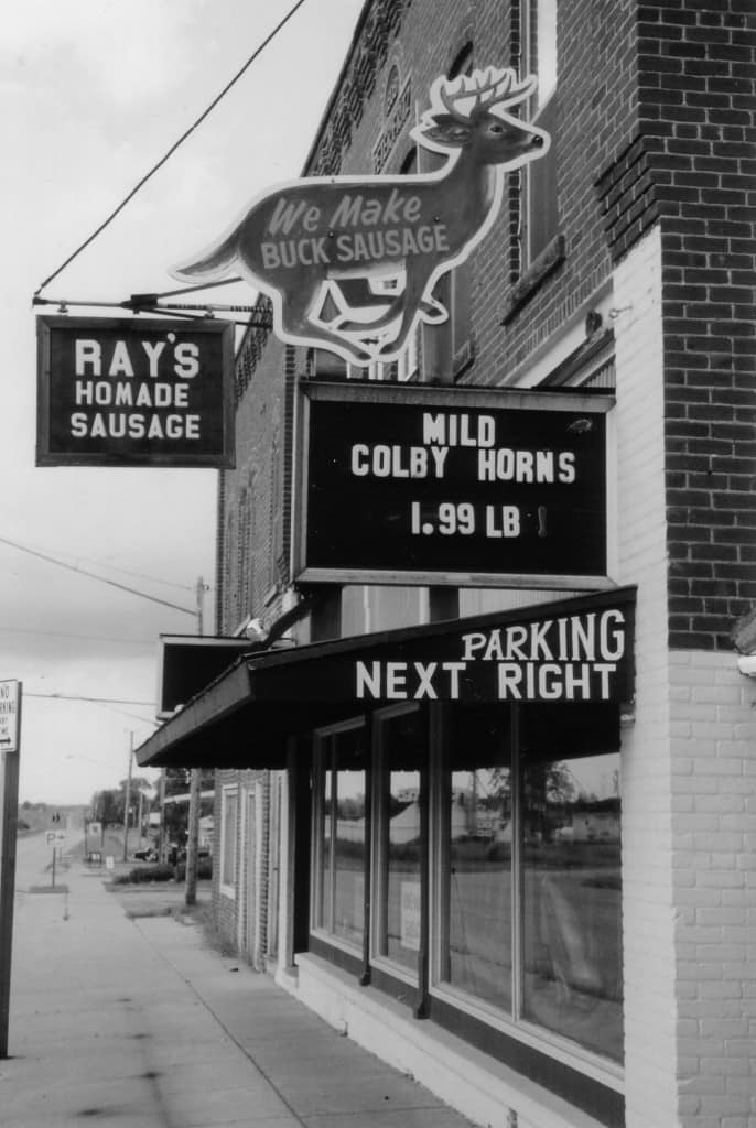 Ray’s Meat Market, Unity (Marathon County), ca. 1991. Photo by Terese Allen.