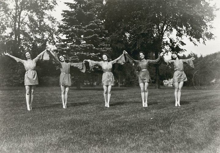 Orchesis dance at UW-La Crosse, ca. 1934. Murphy Library, University of Wisconsin-La Crosse.