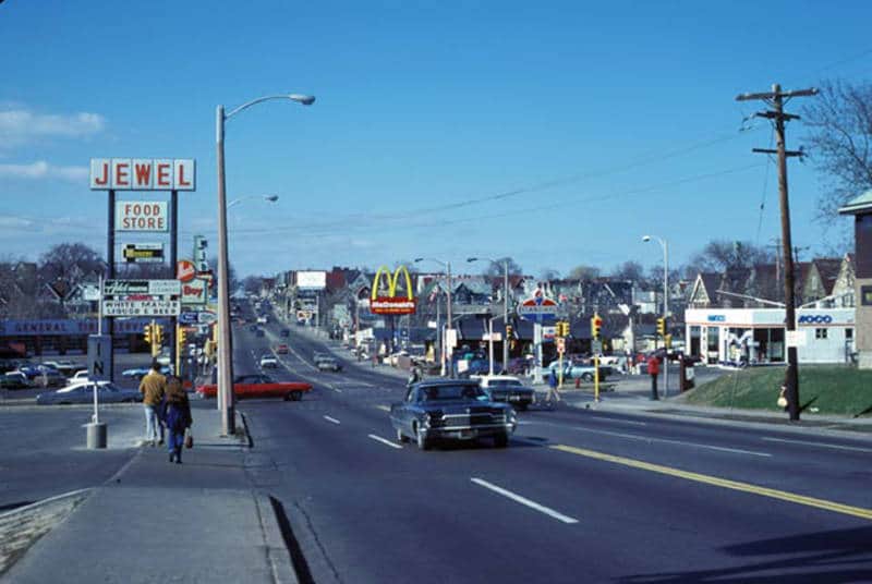 McDonald’s becomes part of the landscape. North 35th Street looking north from Highland Boulevard in Milwaukee, 1978. American Geographical Society Library, University of Wisconsin-Milwaukee Libraries.