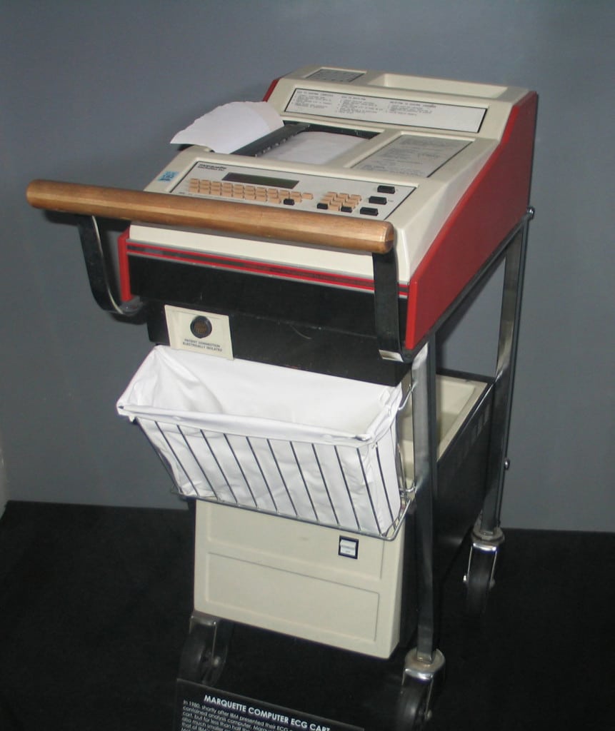 Marquette Electronics ECG Cart, 1980. Medical College of Wisconsin Libraries.