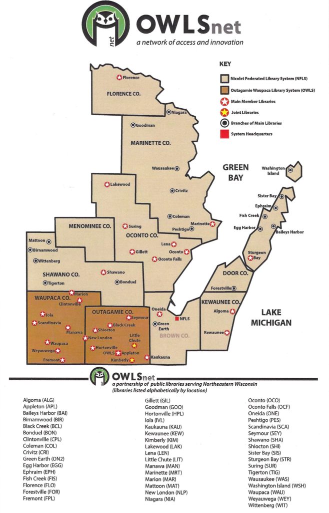 OWLSnet regional map.