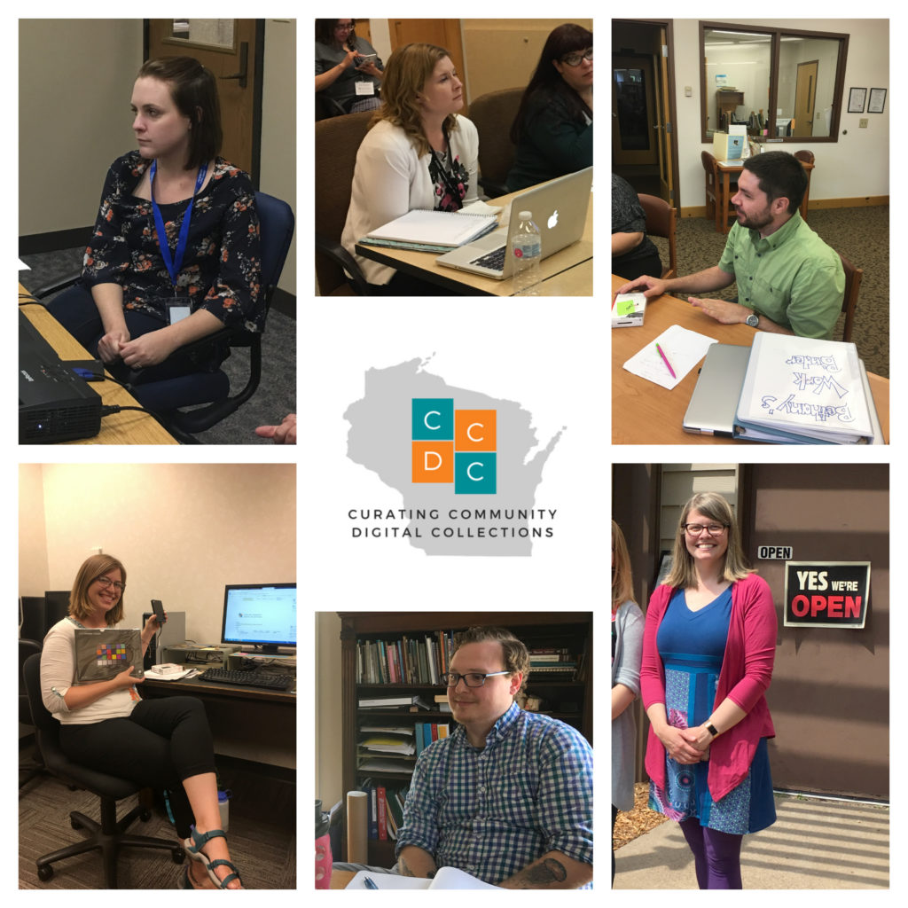 Curating Community Digital Collections 2018 - photo collage of student participants