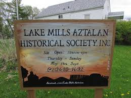 Lake Mills Aztalan Historical Society Sign