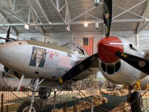 “Marge” P-38 Lightning, the centerpiece of the WWII exhibit at the Bong Veterans Historical Research Center