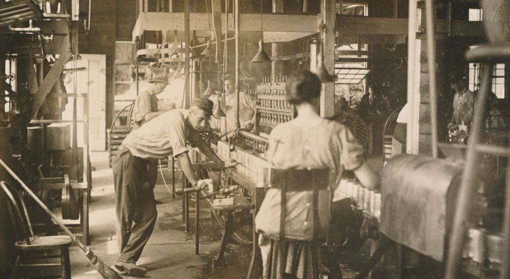 Interior view of Columbia Canning Company