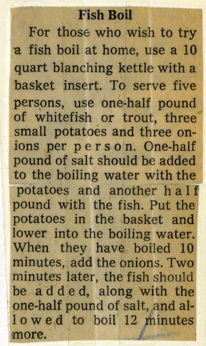 Fish boil recipe