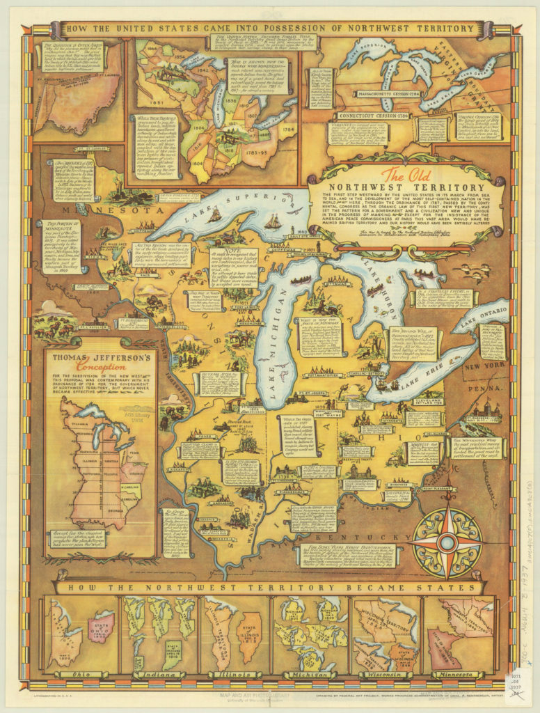 Map of Northwestern United States 1937.