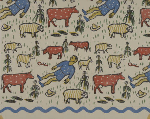 Motifs. The Milwaukee Handicraft Project was a program of the Work Projects Administration (WPA), which was created in 1935 to put unemployed Americans to work. Surface Patterns v.7 is comprised of blockprints on fabric and paper. Wisconsin Arts Project of the WPA. UW-Milwaukee Libraries.