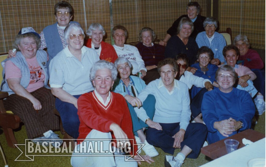All-American Girls Professional Baseball League Reunion photograph, 1987.