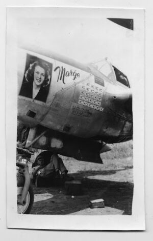 Close up of the Marge P-38