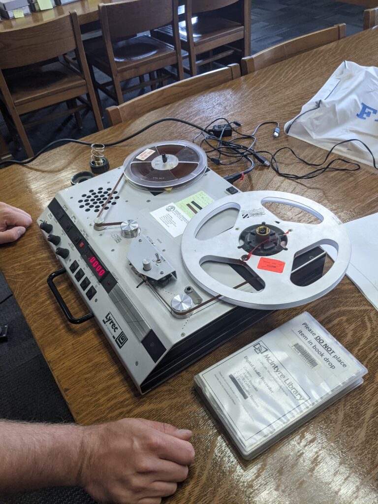 Preserving At-Risk Acetate Reel to Reel Audio Recordings: A Case Study of  the University of Wisconsin – Eau Claire Special Collections and Archives -  Recollection Wisconsin