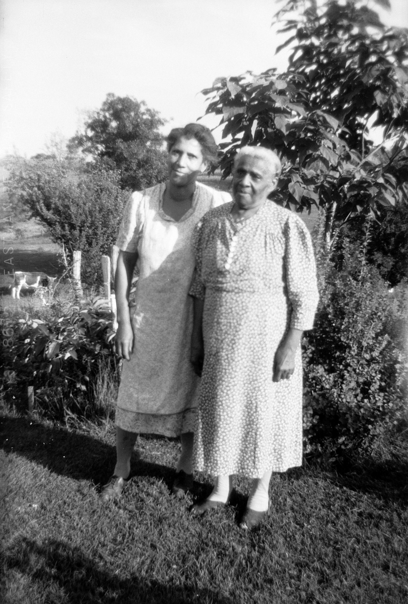Lily Richmond (b.1862), right, and an unidentified woman. Richmond was born in Missouri and came to Grant County, Wisconsin between 1862 and 1870.