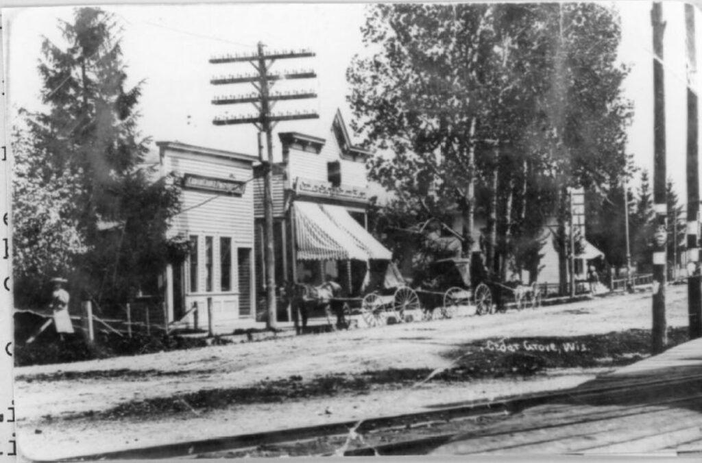 Main Street, Cedar Grove, Wisconsin, 1911
