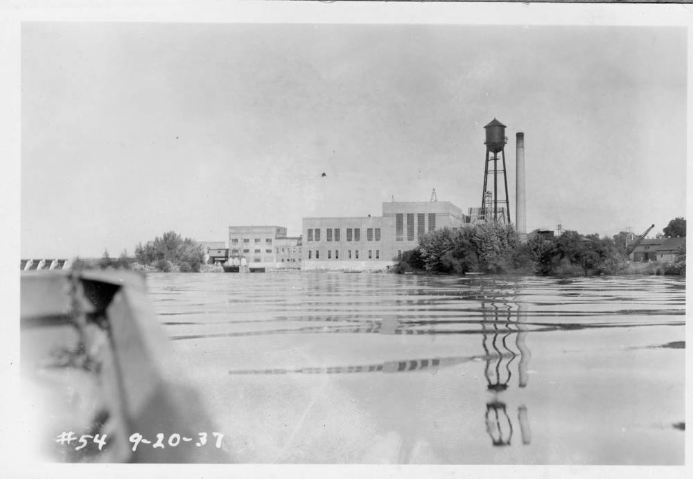 Stevens Point paper mill, 1937. 