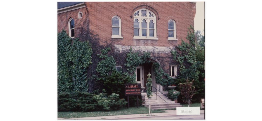 Marathon County Public Library - Mosinee Branch (Joseph Desert [sic] Branch), 1992.