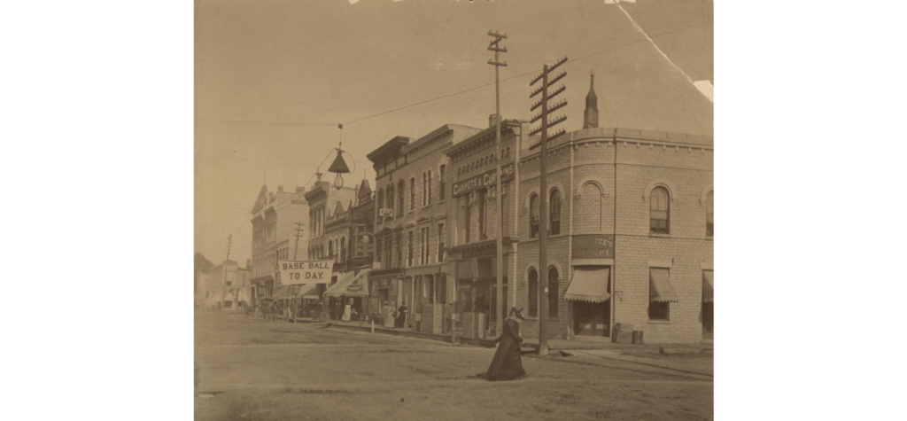 West Main Street, Waukesha, southeast view, ca. 1881.