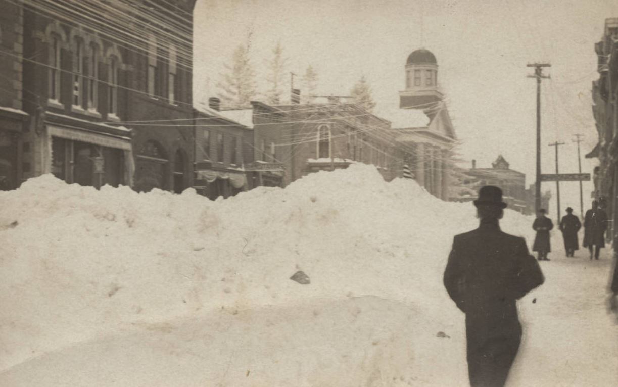 Out of season, but, impressive snow banks. This postcard shows the impact of winter snow in Dodgeville, Wisconsin in the year 1929.