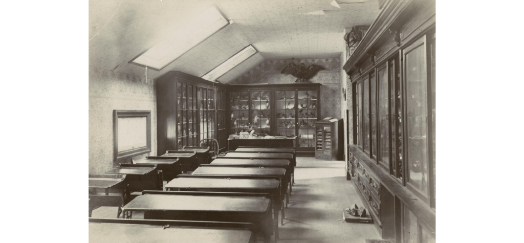 Platteville Normal School classroom ca. 1895