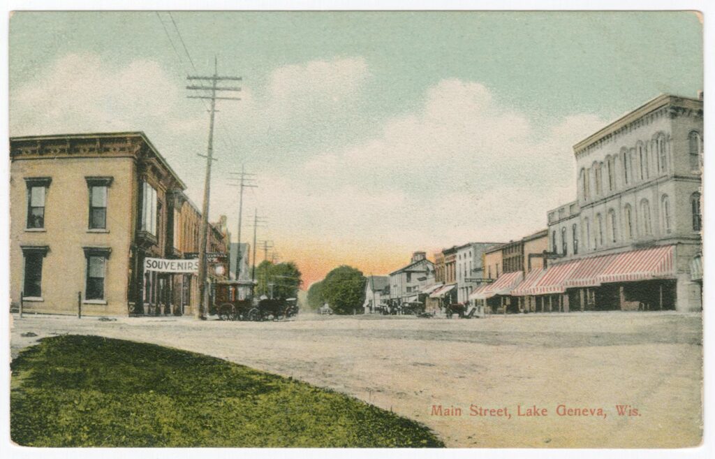 Main street postcard, undated